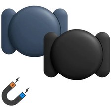Magnetic Silicone AirTag Holder Case Hidden GPS Tracker Mount for Car Bike Keys