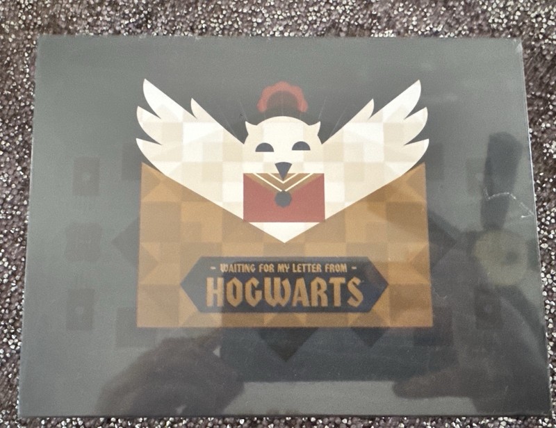 harry potter loot crate letter box house cards with seal and pencil - sealed!