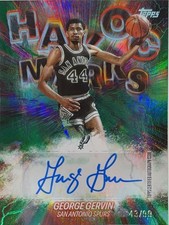 George Gervin Auto /99 Topps Certified Spurs HOF Autograph