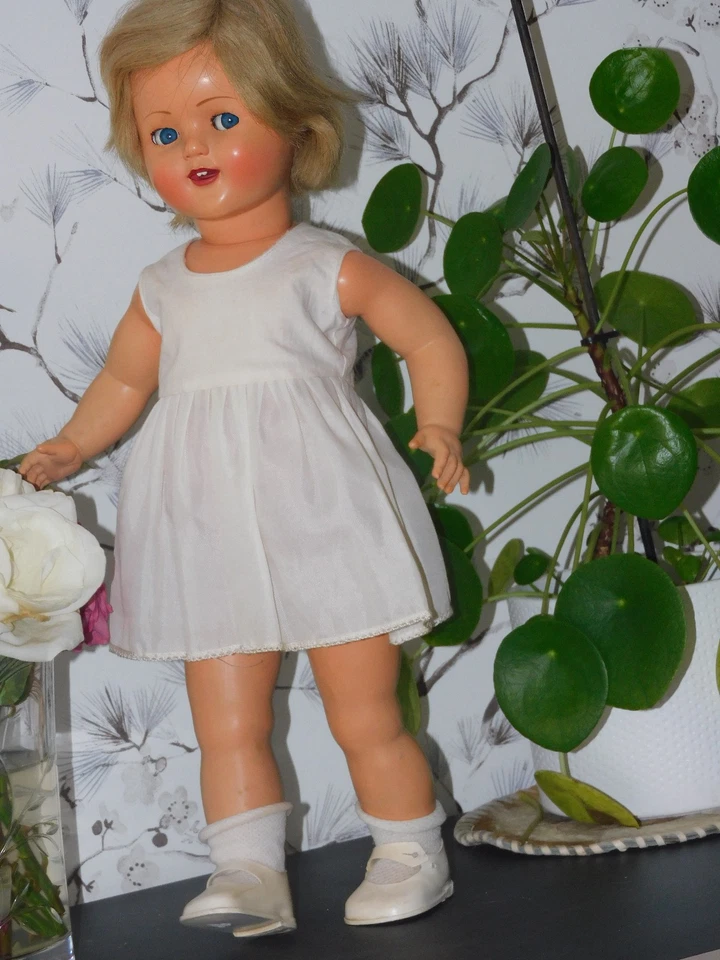 poupée Raynal, rhodoïd, marquée Raynal 4 dans la nuque et cou, 46 cm - Photo 4/4