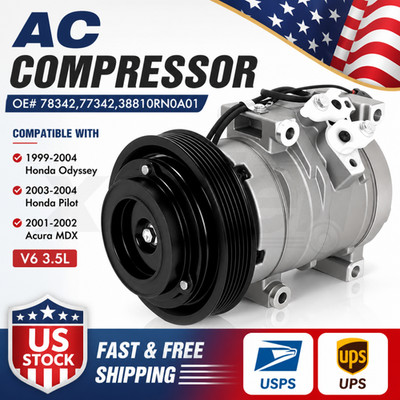 A/C Compressor Fits 1999-2004 Honda Odyssey For 2003-2004 Pilot 3.5L CO 29000C