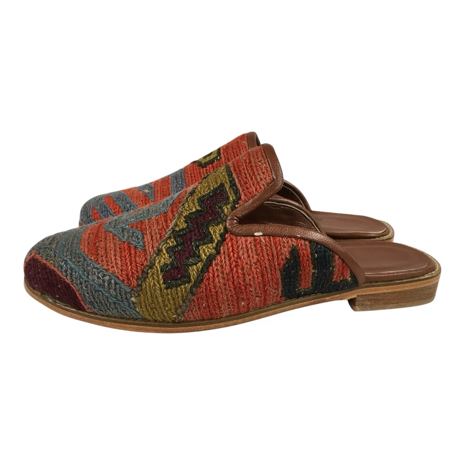 Handmade Kilim Slipper US-10 (EU-43 ) (sole-hard leather. lining-lambskin) Men - Image 4 of 4