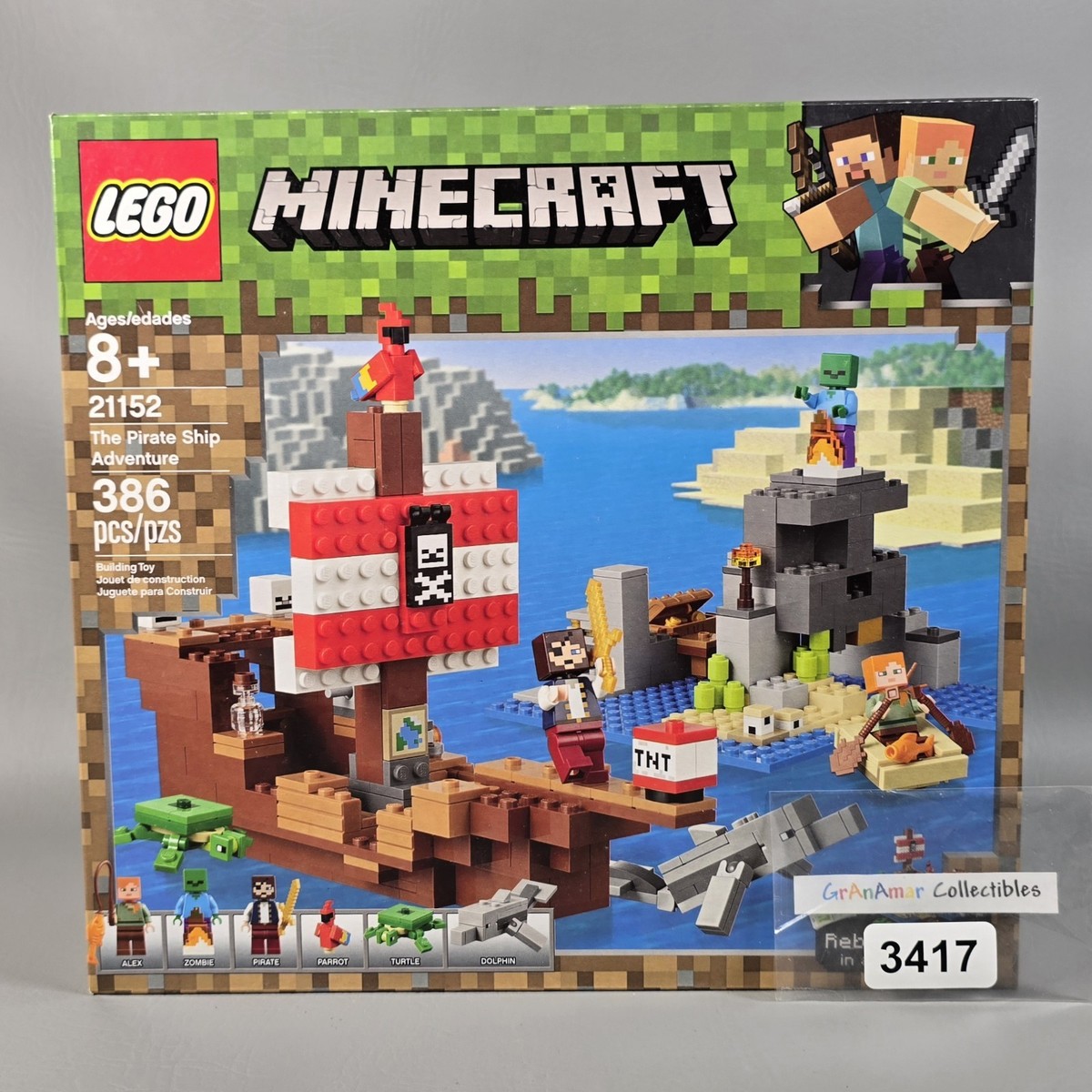 LEGO Minecraft 21152 The Pirate Ship Adventure Set RETIRED New