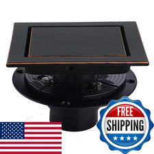 Random Oil Rubbed Bronze Shower Drain Square 6 Inch Adjustable Pvc Base