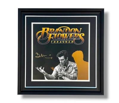 Brandon Flowers Signed Photo Framed & COA Thrasher Poster The Killers Auto