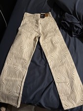 Levi's Women's Ribcage Straight Ankle Jeans 726930114 Wavy Lines Size 24