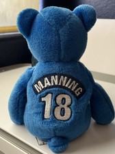 1998 Peyton Manning Limited Treasures NFL Premium Pro Bear 9" Indianapolis Colts