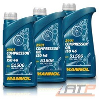 Mannol 3X 1 L Liter Compressor OIL ISO 46 KompressorÖL Kompressor ÖL Kompressor