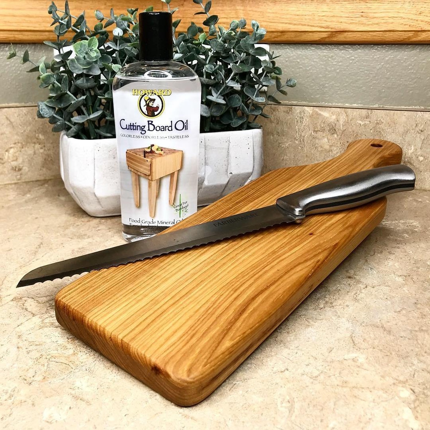 HOWARD Butcher Block Conditioner and Cutting Board Oil, Food Grade Conditione...