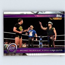 2019 Topps WWE Road To Wrestlemania Breezango Drew Gulak Fashion Violation #39