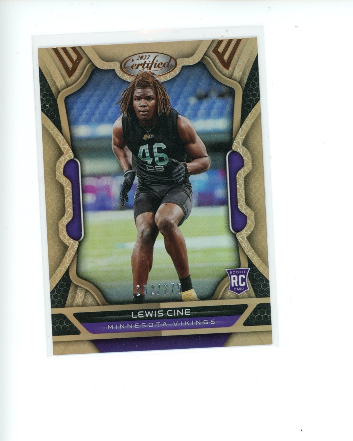 2022 Panini Certified Mirror Bronze #157 Lewis Cine Rookie RC #d 252/275