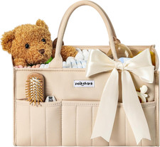 POIKSHARK Baby Diaper Caddy - Stylish Basket for Newborn Essentials, Nursery Sto