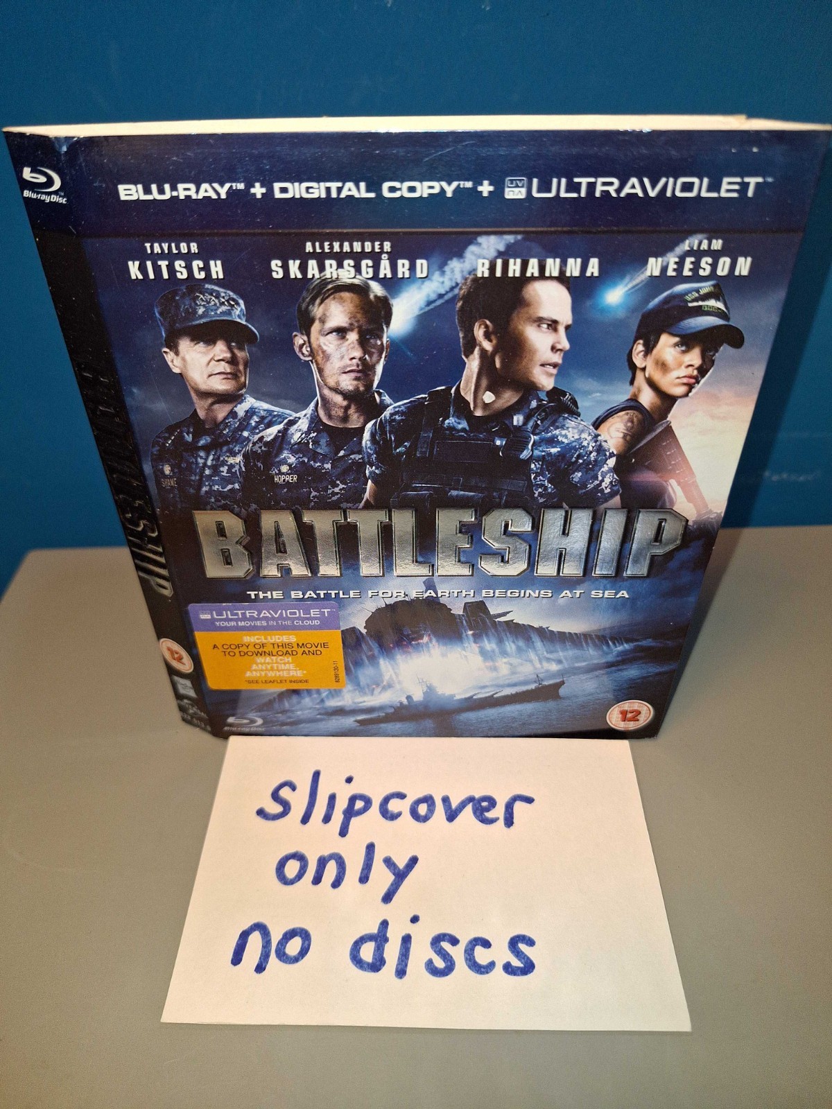 Battleship Blu-ray (2012) Liam Neeson Original studio slipcover. One available