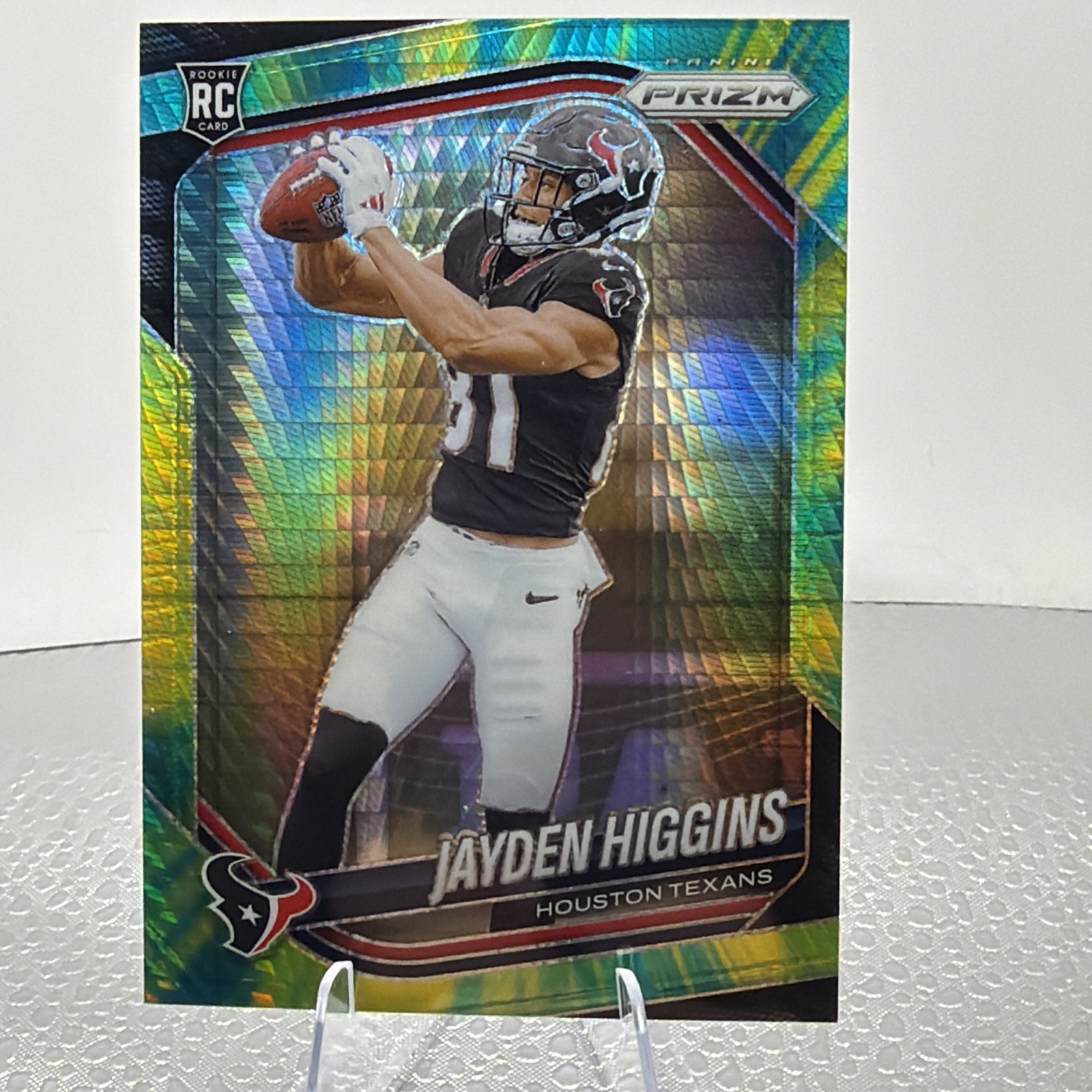 2025 Panini Prizm - Rookies Jayden Higgins #376 Hyper Prizm /200 (RC)