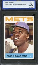 1964 TOPPS #251 CHOO COLEMAN ISA 8 METS  *ADT5240
