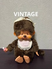 Sekiguchi Monchhichi Sofubi Vintage Showa Retro Plush Doll with Tag Japan