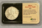 2001 Silver American Eagle Coin BU 1 oz $1 Dollar Uncirculated Littleton Package