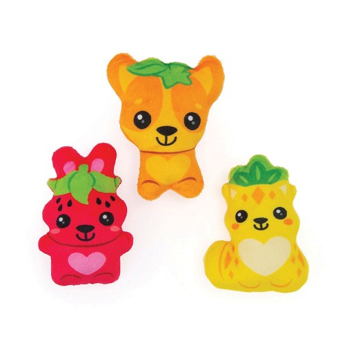 Flat Kawaii Stuffed Cute Fruit Animals - 12 Pc. - Picture 1 of 1