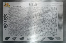 NS v2 Natural Speckle Spots Mottled Fishing Lure Airbrush Stencil Reusable Mylar