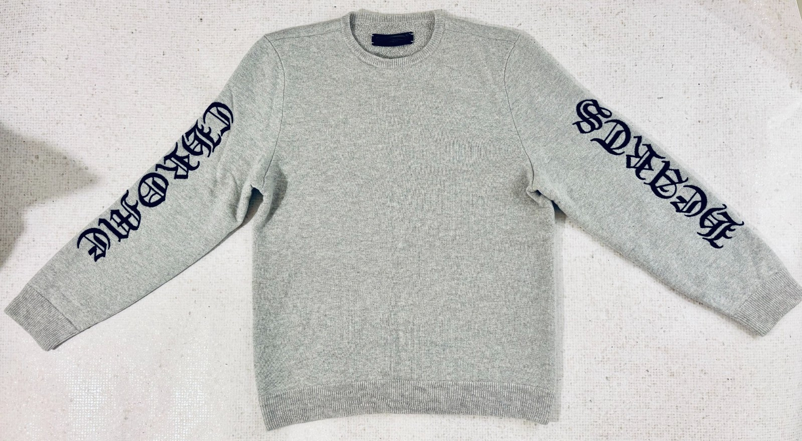 CHROME HEARTS LIFE SENTENCE AUTHENTIC CASHMERE CREWNECK SWEATER SZ L thumbnail 2