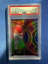 2024  Select Premier Level Alonzo Tredwell #50 Purple Prizm #/99 Psa 10 Pop 1