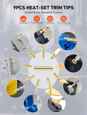 21 In-1 3D Printer Tool Kit 60W LCD Digital Adjustable Soldering Iron Kit Brass