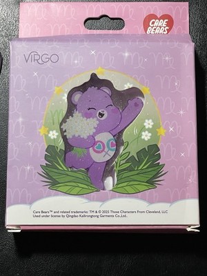NIB Care Bears Zodiac Sign Virgo Share Bear Acrylic Keychain Clip