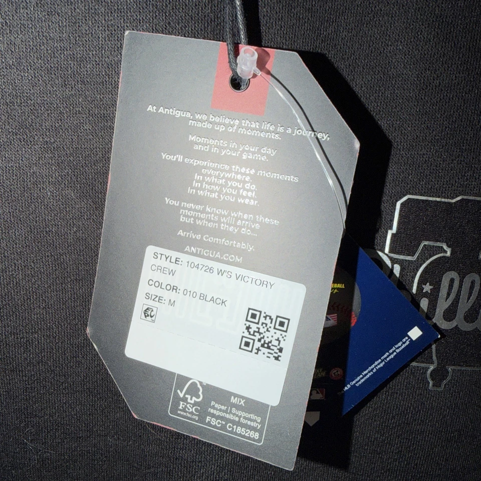 Sudadera con capucha Philadelphia Phillies marca Antigua, mediana para hombre Foto 3 de 4