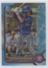 2022 Bowman Draft Chrome Sky Blue Refractor Christopher Paciolla #BDC-185 0nr3
