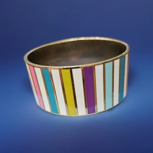 Bracciale Kate Spade NY Go To Town Multicolore Striscia Arcobaleno Smalto Largo