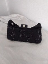 Vintage La Regale Black Beaded Clutch Bag Purse Evening Party With Handle Vintage La Regale Black Beaded Clutch Bag Purse Evening Party With Handle