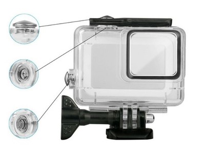Wasserdichte Gehäuse für Gopro hero7  Silver/hero Tauchen Schutzhülle