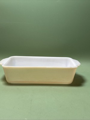 Vintage Fire King Peach Luster Bread Loaf Pan  1-Quart