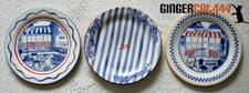 Damson Madder Italy Stoneware Dessert Plate 20cm Stripe/Cafe/Floral Shop Choose