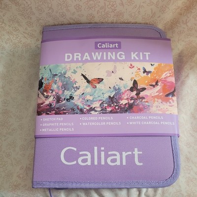 Caliart Drawing Art Supplies book Kit, ~ New In Case