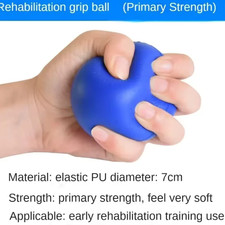 Massage Therapy Grip Ball for Hand Finger Strength Exercise Stress Relief Blue 
