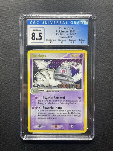 Dusclops 7/107 Reverse Holo EX Deoxys Stamped Pokemon CGC 8.5
