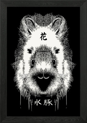 Capybara Masbro Framed Wall Art Poster Canvas Print Picture
