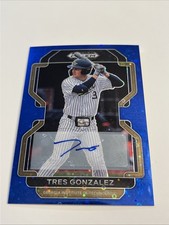 2022 Panini Prizm Tres Gonzalez /25 Auto Blue Prizm Georgia Tech #PDP140 T