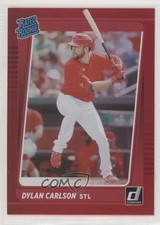 2021 Panini Donruss Rated Rookies Holo Red Dylan Carlson #37 v9t
