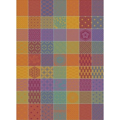 GARNIER-THIEBAUT Geschirrtuch MILLE HANA TOR FLORALIES 56 x 77 cm 100% Baumwolle