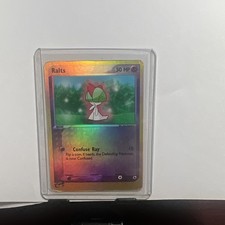 Ralts 66/109 EX Ruby & Sapphire Pokemon Card Reverse Holo Foil Rare Near Mint