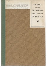 A STUDY OF VEGETATIONAL INVASION CRANBROOK BLOOMFIELD HILLS MI MARJORIE BINGHAM