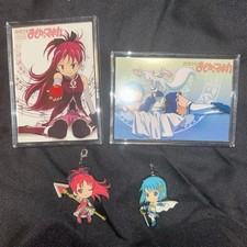 Madoka Magica Kyoko Sakura Sayaka Miki Postcard Rubber Mascot Collectible
