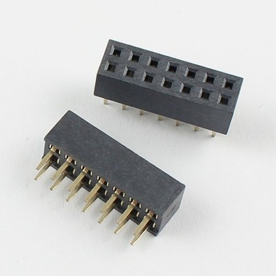 5Pcs 2mm 2.0mm Pitch 2x7 Pin 14 Pin Female Dual Row Straight Pin Header Strip #h