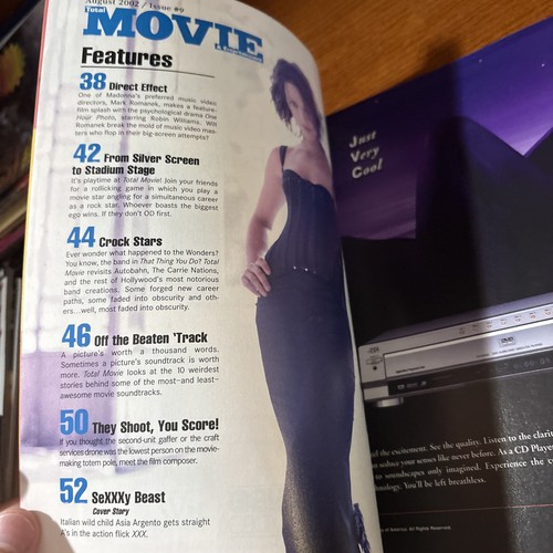 VTG 2002 Total Movie Magazine Special Music Issue: Asia Argento Vin Diesel XXX - Foto 2 di 9