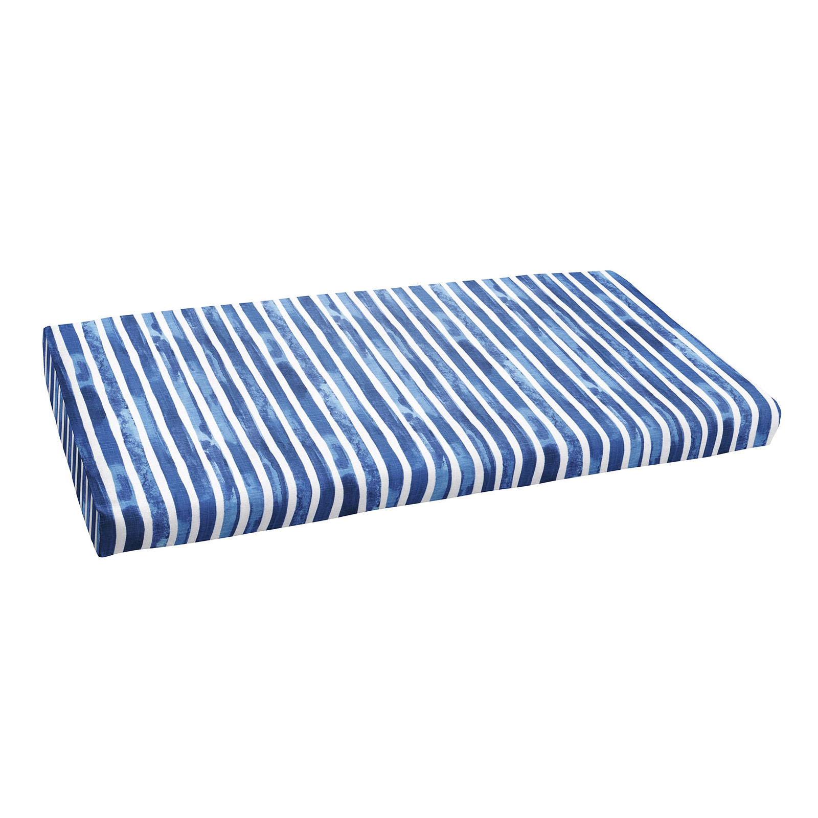 Sorra Home Nelson Outdoor/Indoor Bench Cushion, 60 x 18 x 2, Blue