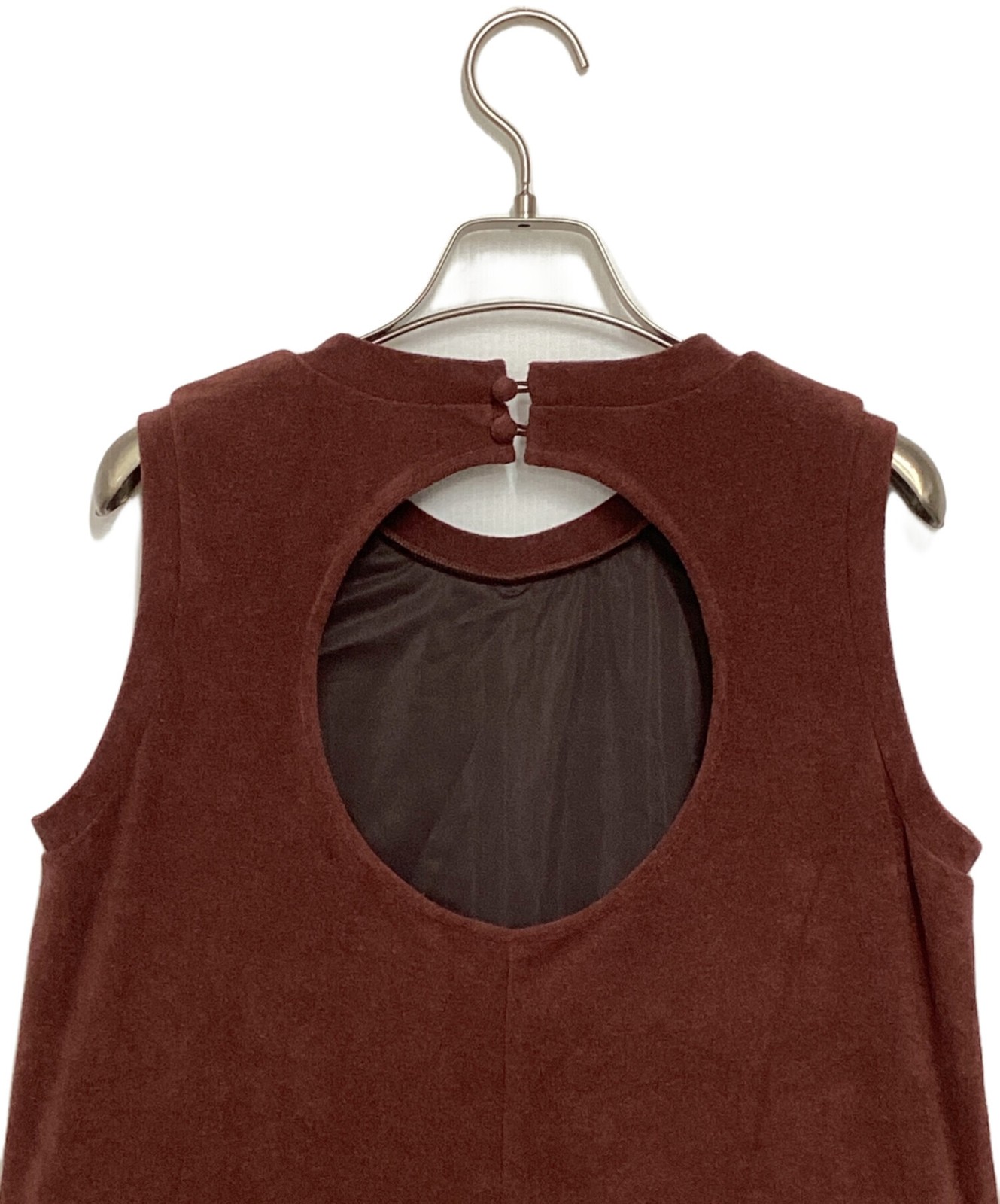 Ameri COMFY PILE DRESS Brown Size: M - image 6