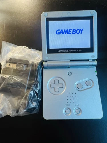 Nintendo Game Boy Advance SP AGS-101 Pearl Blue Game Console GBA System Tested