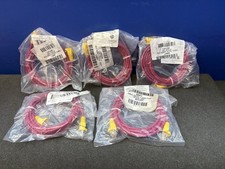 NEW LOT OF 5 ALLEN TEL AT1510-REC, CAT 5E CROSSOVER CABLE, 10 FT